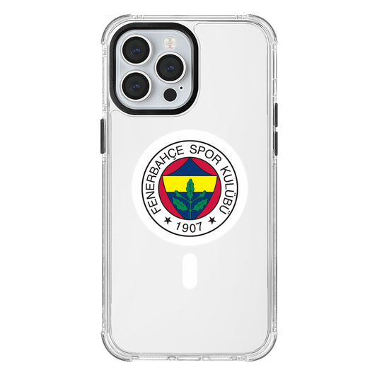 Fenerbahçe Magsafe Logo Şeffaf iPhone 13 Pro Max Telefon Kılıfı