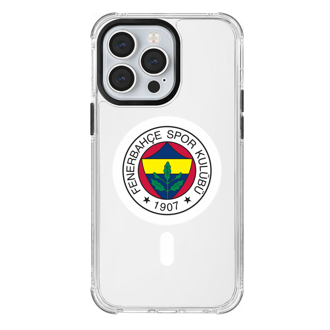 Fenerbahçe Magsafe Logo Şeffaf iPhone 13 Pro Telefon Kılıfı