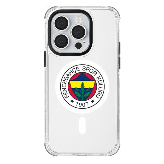 Fenerbahçe Magsafe Logo Şeffaf iPhone 14 Pro Telefon Kılıfı