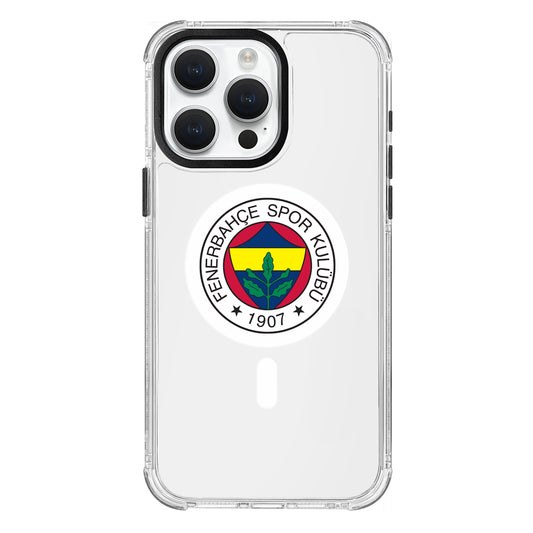 Fenerbahçe Magsafe Logo Şeffaf iPhone 15 Pro Max Telefon Kılıfı