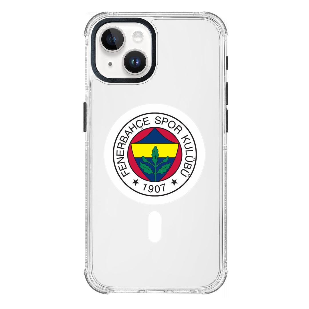 Fenerbahçe Magsafe Logo Şeffaf iPhone 15 Telefon Kılıfı