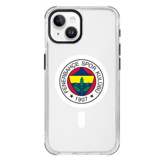 Fenerbahçe Magsafe Logo Şeffaf iPhone 15 Telefon Kılıfı