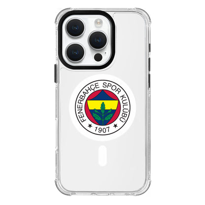 Fenerbahçe Magsafe Logo Şeffaf iPhone 16 Pro Telefon Kılıfı