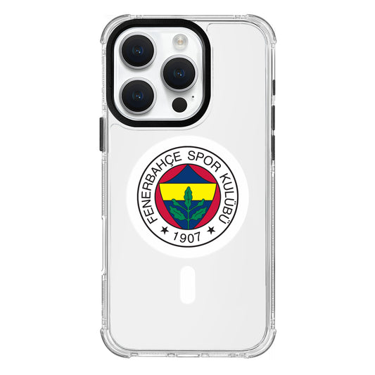 Fenerbahçe Magsafe Logo Şeffaf iPhone 16 Pro Telefon Kılıfı
