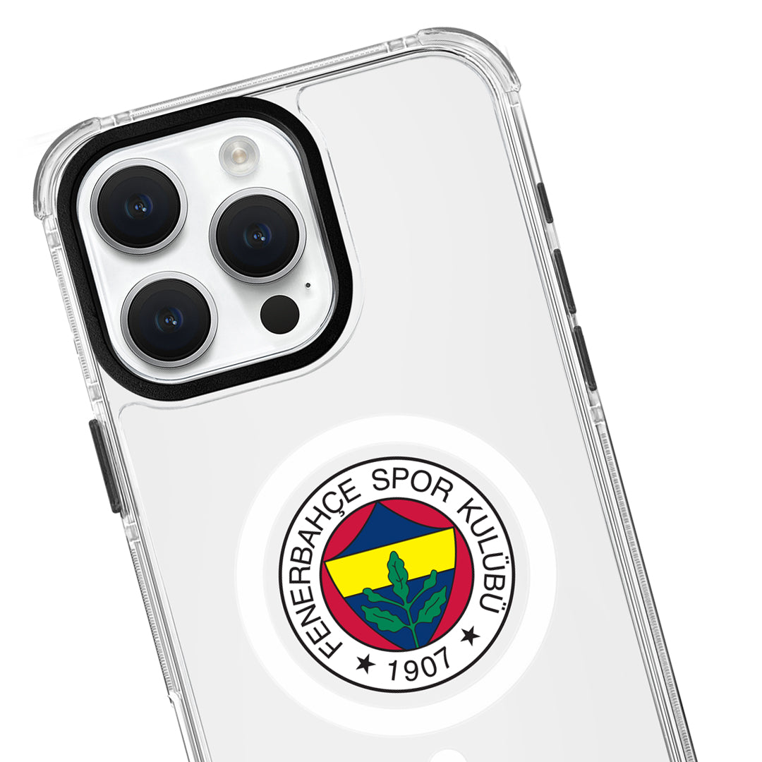Fenerbahçe Magsafe Logo Şeffaf iPhone 16 Pro Max Telefon Kılıfı