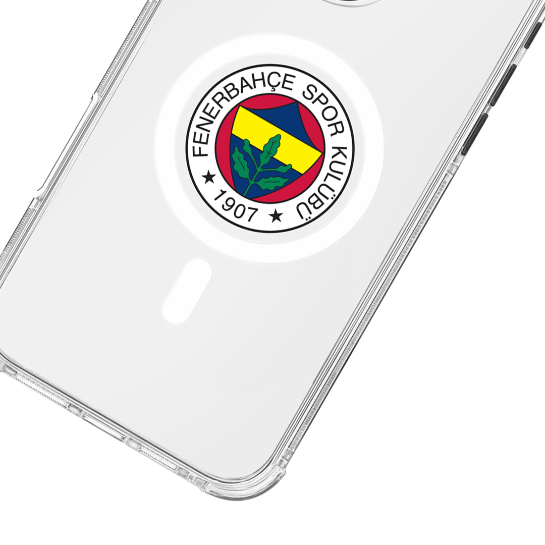 Fenerbahçe Magsafe Logo Şeffaf iPhone 16 Pro Max Telefon Kılıfı