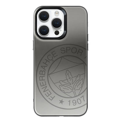 Fenerbahçe Premium Monochrome Büyük Logo iPhone 15 Pro Max Telefon Kılıfı