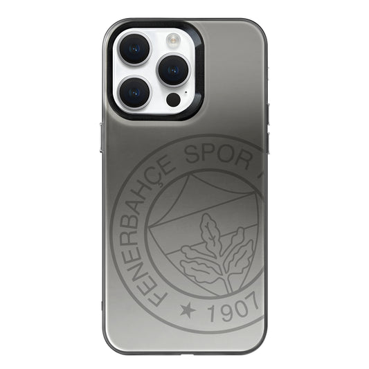 Fenerbahçe Premium Monochrome Büyük Logo iPhone 15 Pro Max Telefon Kılıfı