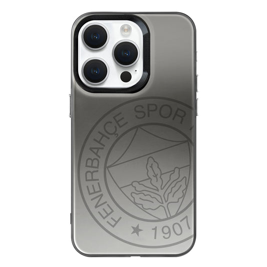 Fenerbahçe Premium Monochrome Büyük Logo iPhone 15 Pro Telefon Kılıfı