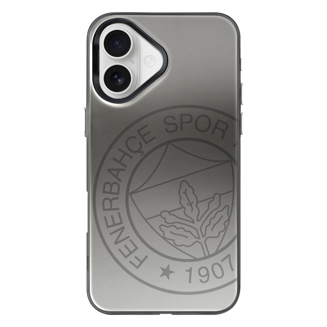Fenerbahçe Premium Monochrome Büyük Logo iPhone 16 Telefon Kılıfı