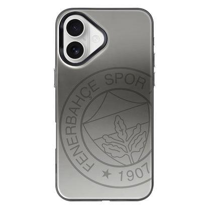 Fenerbahçe Premium Monochrome Büyük Logo iPhone 16 Telefon Kılıfı