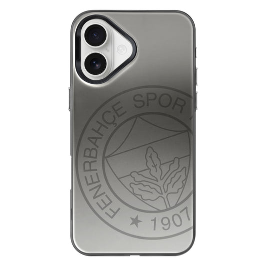 Fenerbahçe Premium Monochrome Büyük Logo iPhone 16 Telefon Kılıfı