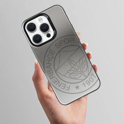 Fenerbahçe Premium Monochrome Büyük Logo iPhone 16 Pro Max Telefon Kılıfı