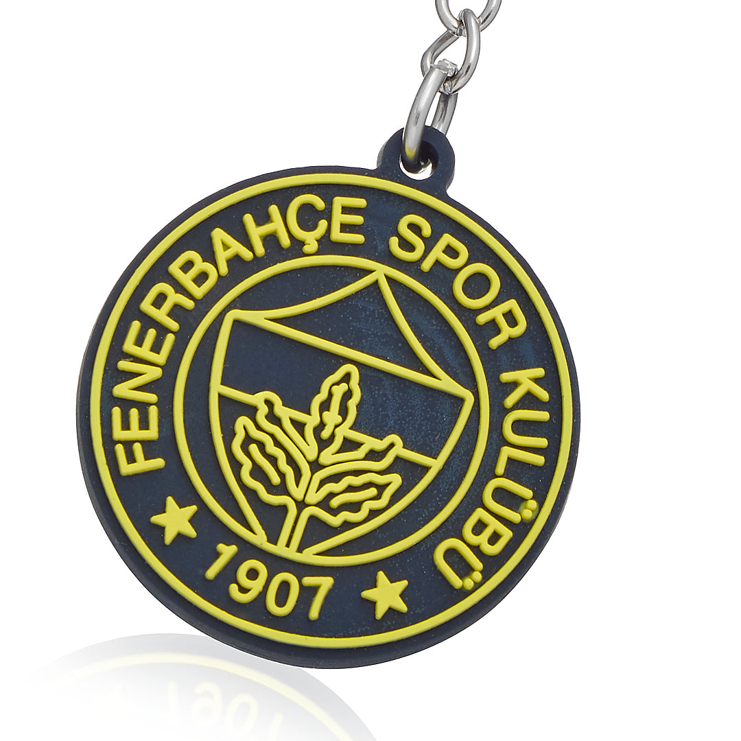 Fenerbahçe Sarı Lacivert Arma Silikon Anahtarlık
