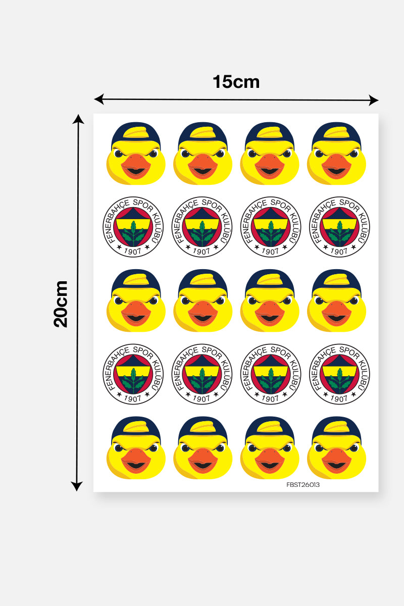 Fenerbahçe Sticker Seti Arma & Yellow Canary - Lisanslı Orijinal