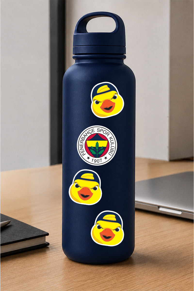 Fenerbahçe Sticker Seti Arma & Yellow Canary - Lisanslı Orijinal