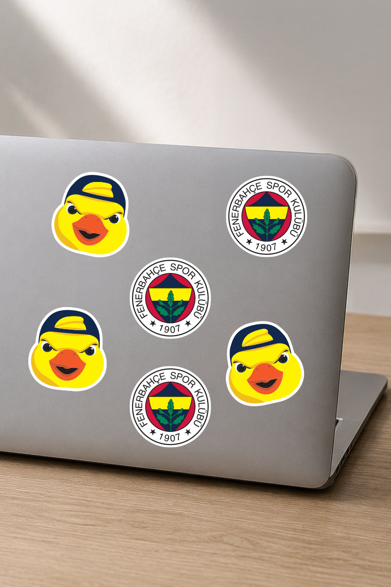 Fenerbahçe Sticker Seti Arma & Yellow Canary - Lisanslı Orijinal
