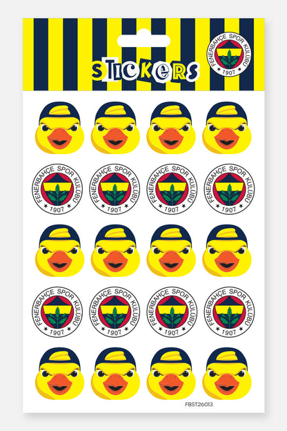 Fenerbahçe Sticker Seti Arma & Yellow Canary - Lisanslı Orijinal