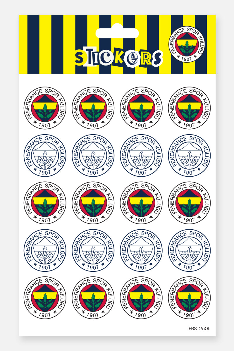 Fenerbahçe Sticker Seti Arma - Lisanslı Orijinal