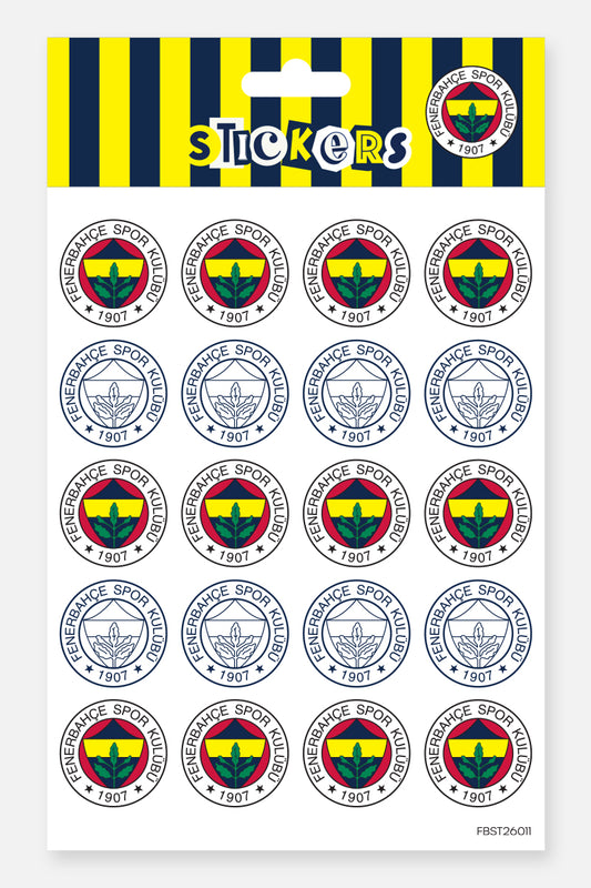 Fenerbahçe Sticker Seti Arma - Lisanslı Orijinal