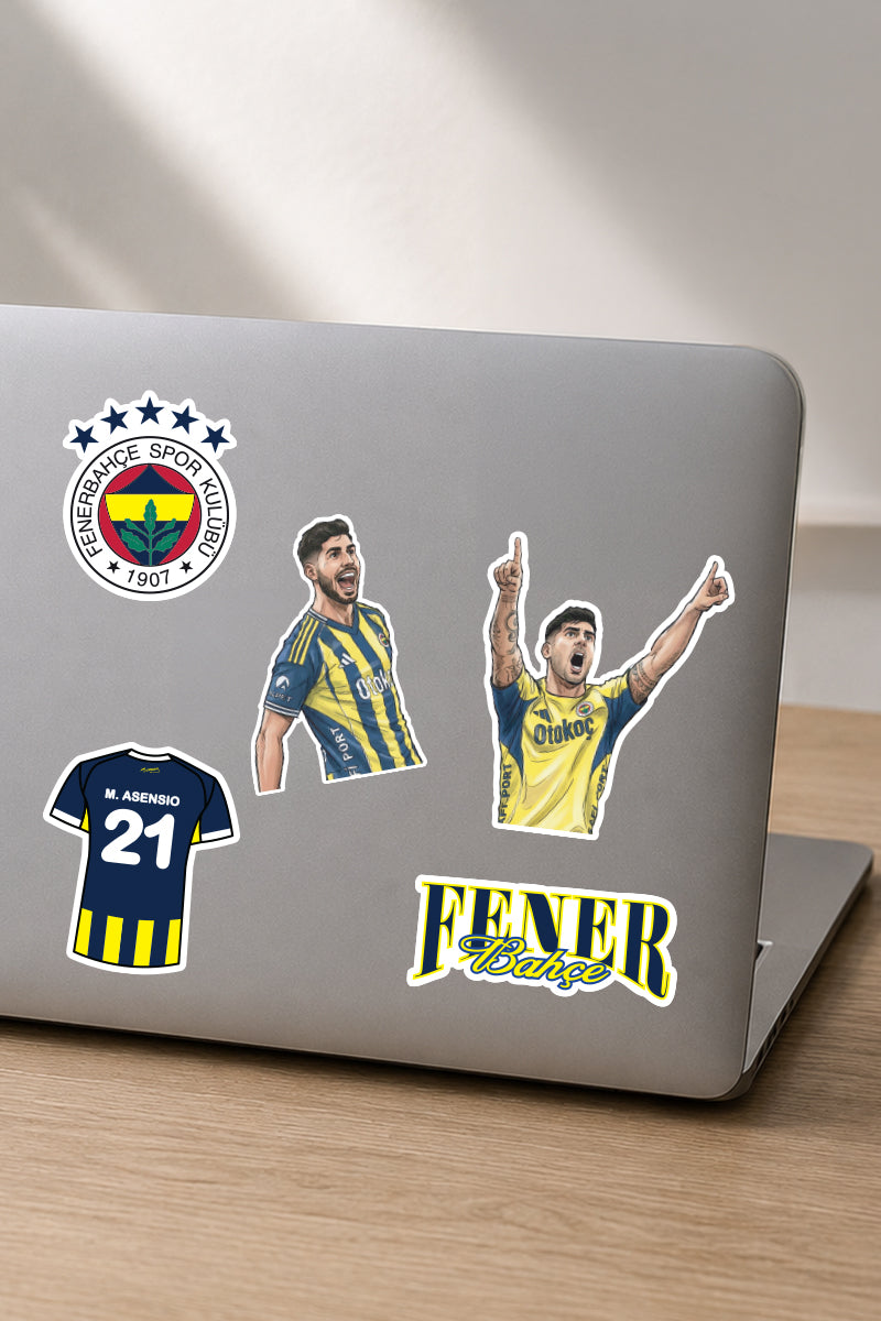 Fenerbahçe Sticker Seti Asensio - Lisanslı Orijinal