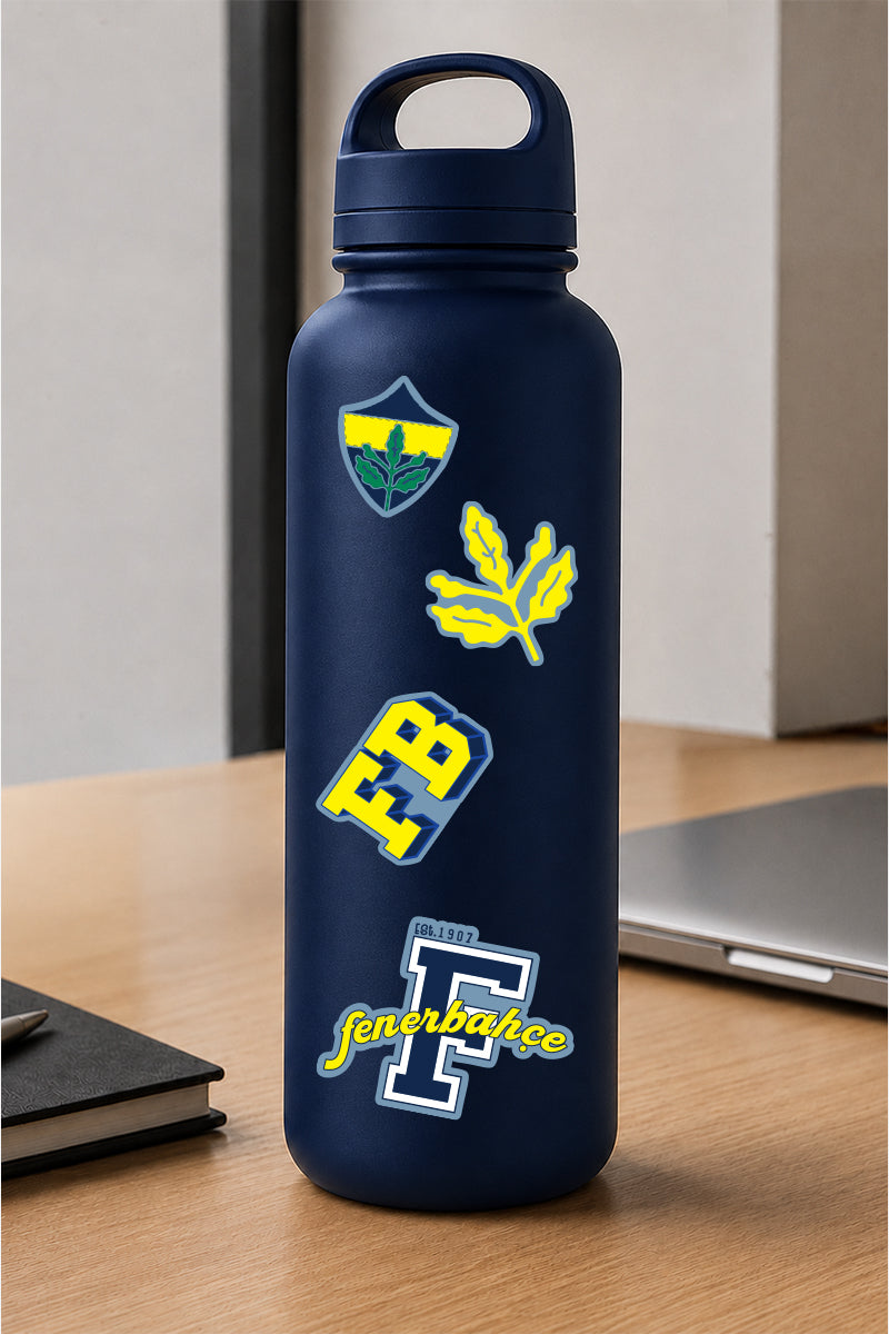 Fenerbahçe Sticker Seti Buz Mavi - Lisanslı Orijinal