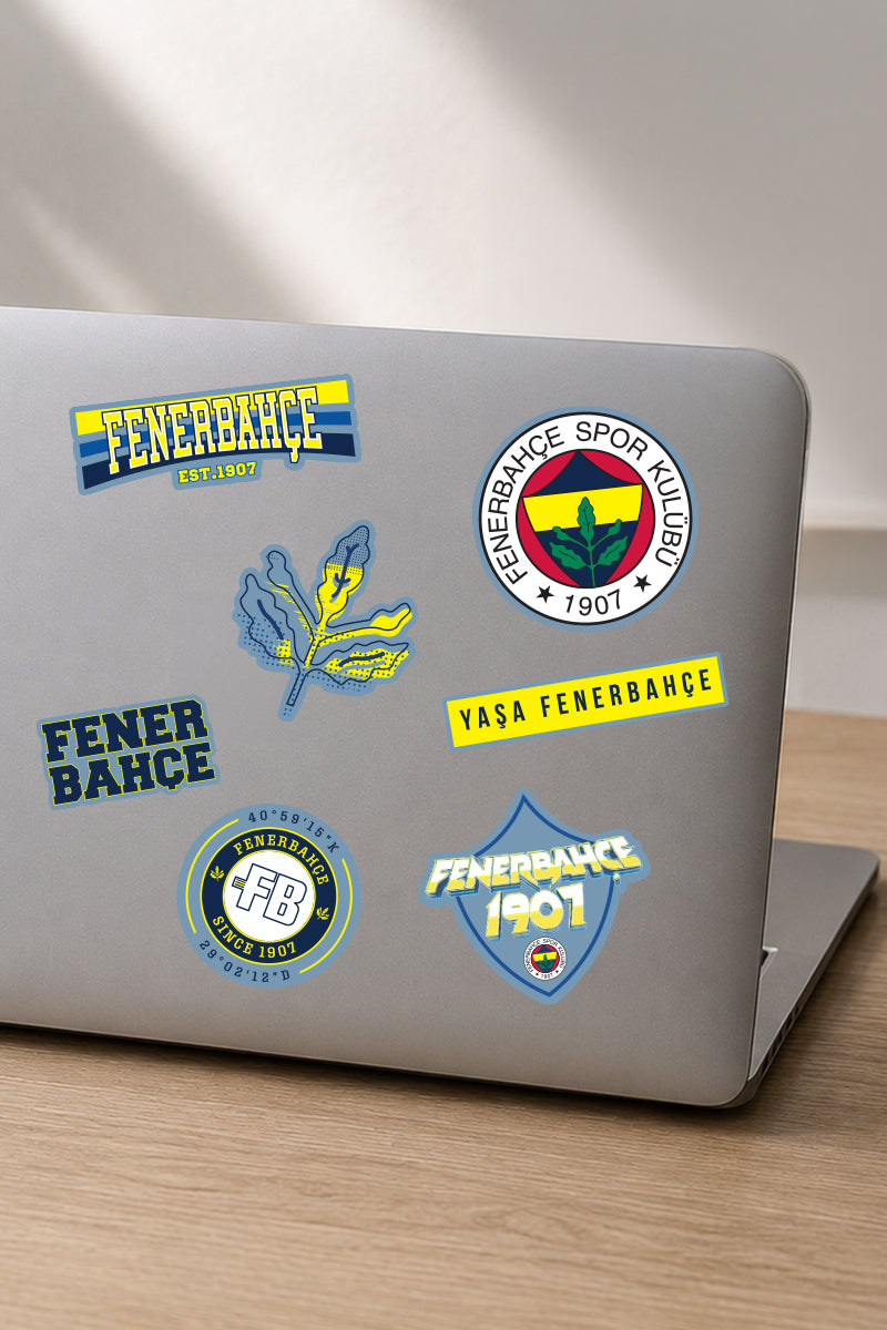 Fenerbahçe Sticker Seti Buz Mavi - Lisanslı Orijinal