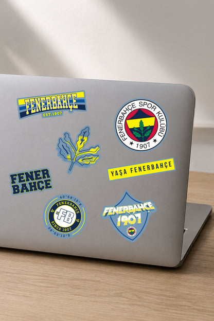 Fenerbahçe Sticker Seti Buz Mavi - Lisanslı Orijinal