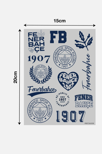 Fenerbahçe Sticker Seti Gri Lacivert - Lisanslı Orijinal