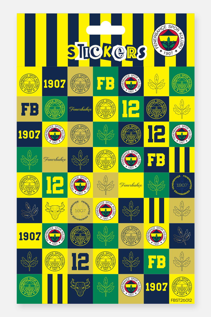Fenerbahçe Sticker Seti İkonik - Lisanslı Orijinal