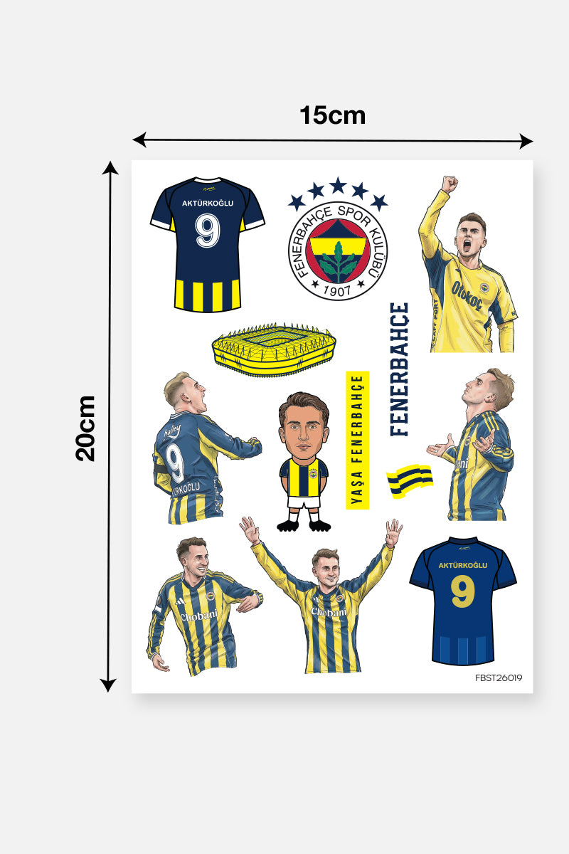 Fenerbahçe Sticker Seti Kerem Aktürkoğlu - Lisanslı Orijinal