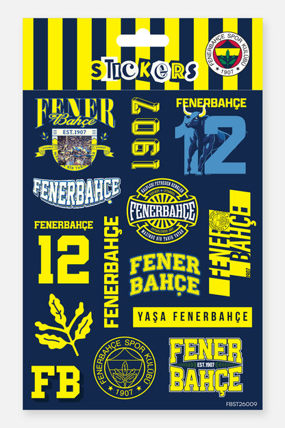 Fenerbahçe Sticker Seti Lacivert - Lisanslı Orijinal