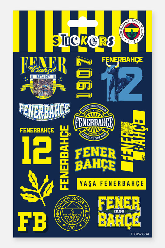 Fenerbahçe Sticker Seti Lacivert - Lisanslı Orijinal