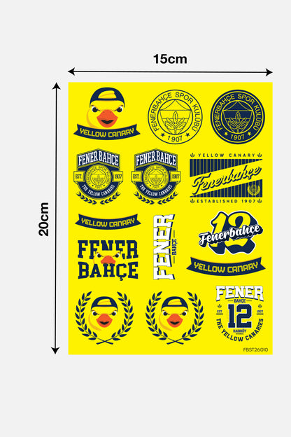 Fenerbahçe Sticker Seti Sarı Kanarya - Lisanslı Orijinal