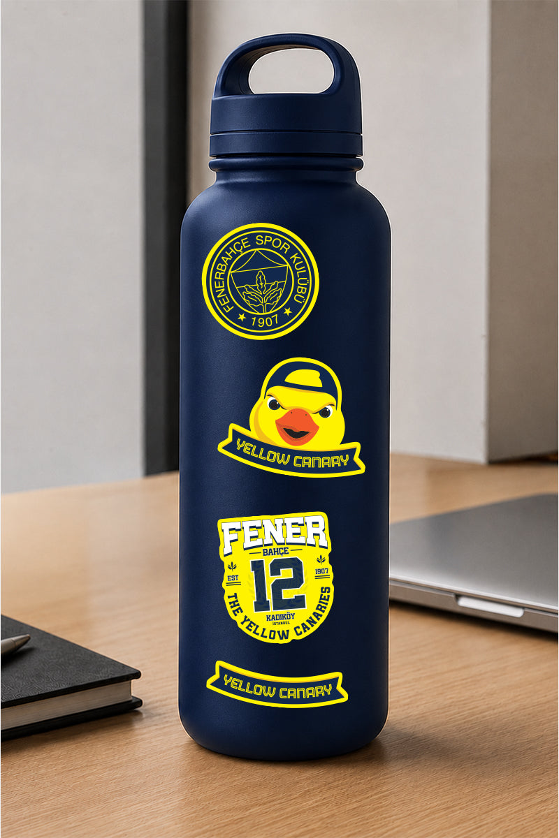 Fenerbahçe Sticker Seti Sarı Kanarya - Lisanslı Orijinal