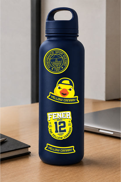 Fenerbahçe Sticker Seti Sarı Kanarya - Lisanslı Orijinal