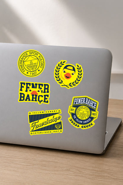 Fenerbahçe Sticker Seti Sarı Kanarya - Lisanslı Orijinal