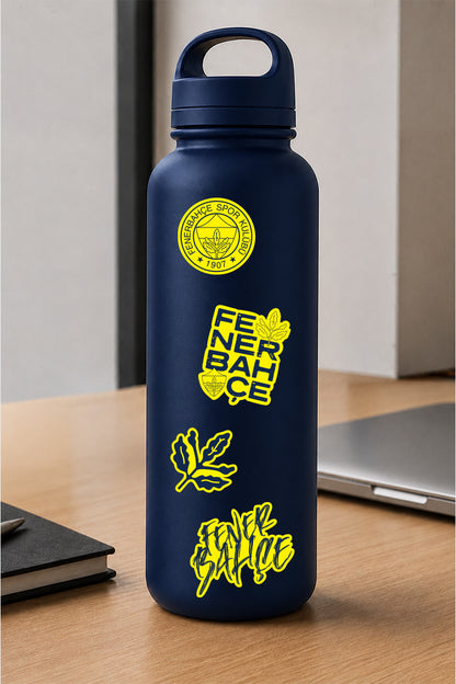 Fenerbahçe Sticker Seti Sarı Lacivert - Lisanslı Orijinal