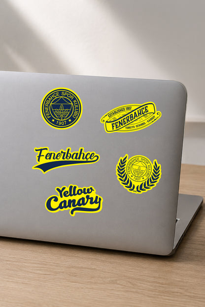 Fenerbahçe Sticker Seti Sarı Lacivert - Lisanslı Orijinal