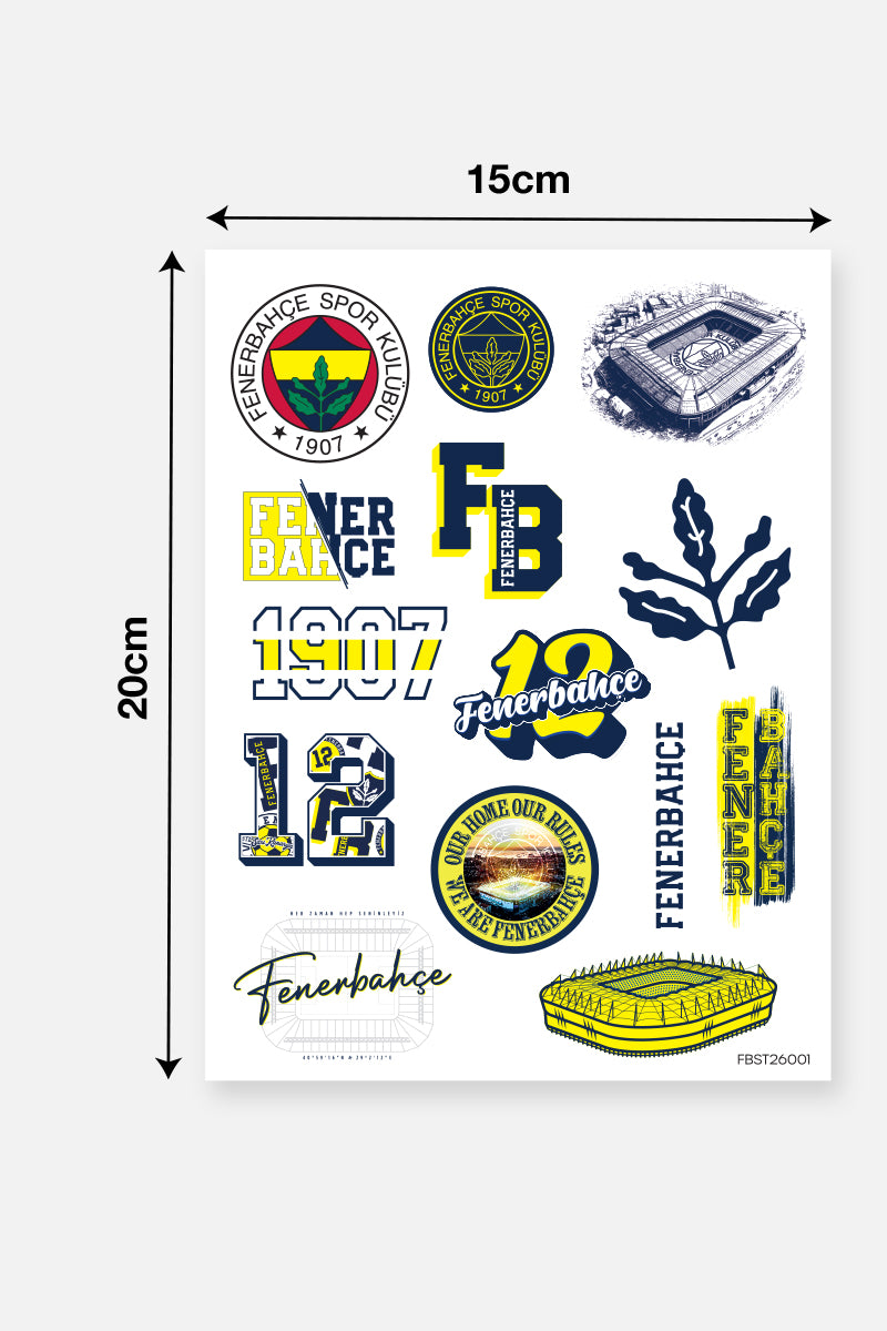 Fenerbahçe Sticker Seti Stadyum - Lisanslı Orijinal