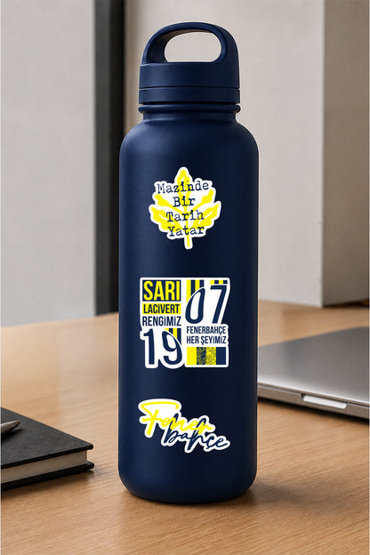Fenerbahçe Sticker Seti Yaşa Fenerbahçe - Lisanslı Orijinal