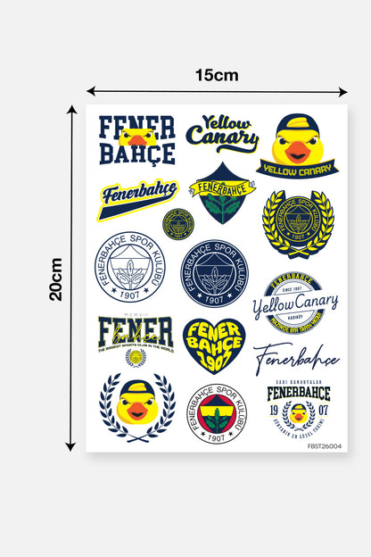Fenerbahçe Sticker Seti Yellow Canary - Lisanslı Orijinal