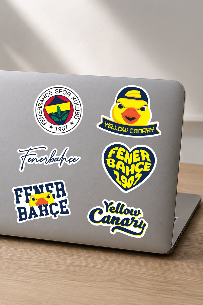 Fenerbahçe Sticker Seti Yellow Canary - Lisanslı Orijinal