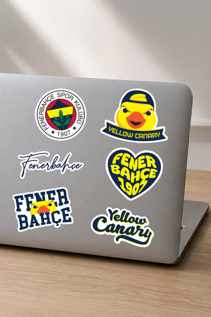 Fenerbahçe Sticker Seti Yellow Canary - Lisanslı Orijinal