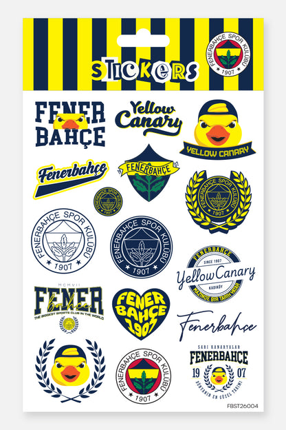 Fenerbahçe Sticker Seti Yellow Canary - Lisanslı Orijinal