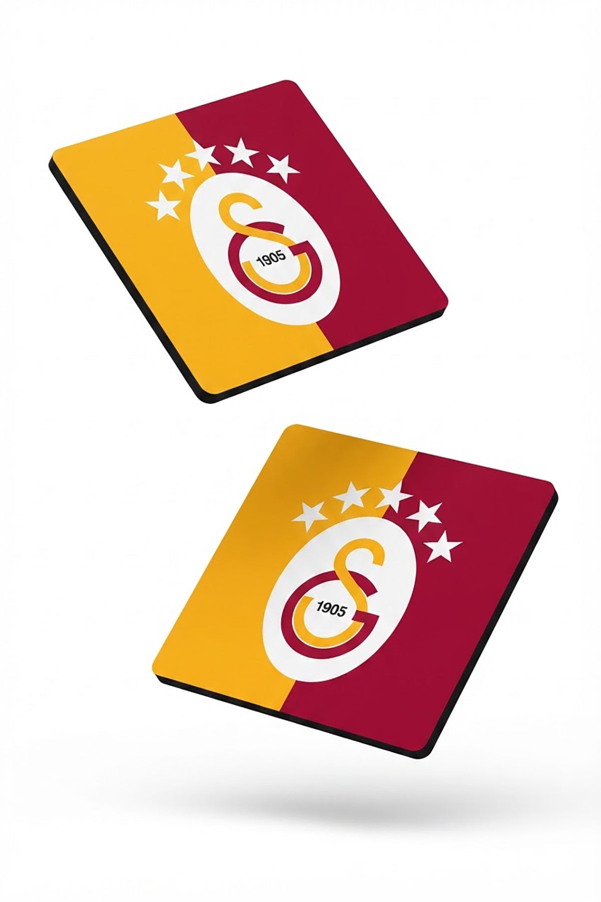 Galatasaray 5 Yıldız Ahşap Bardak Altlığı