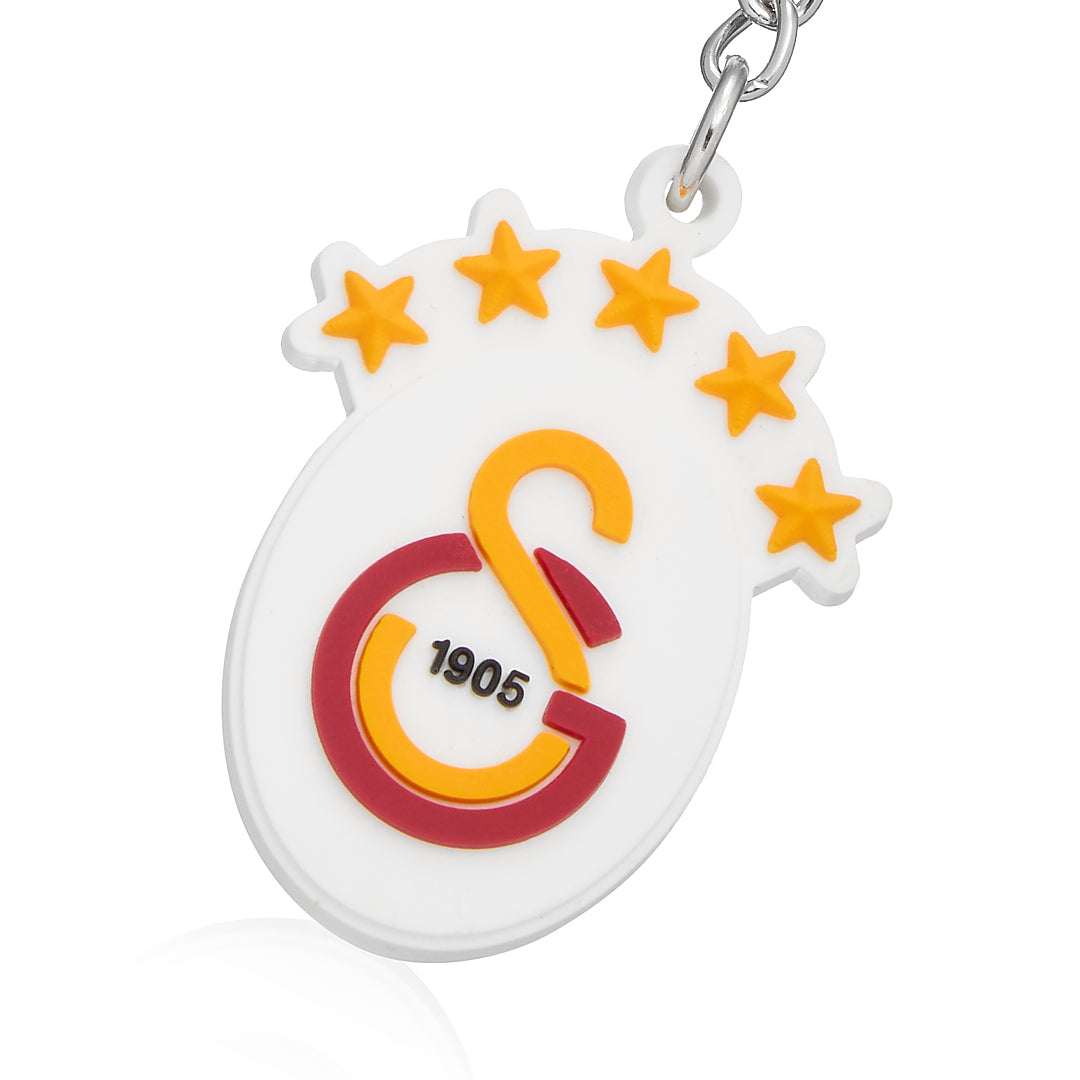 Galatasaray 5 Yıldız Arma Silikon Anahtarlık