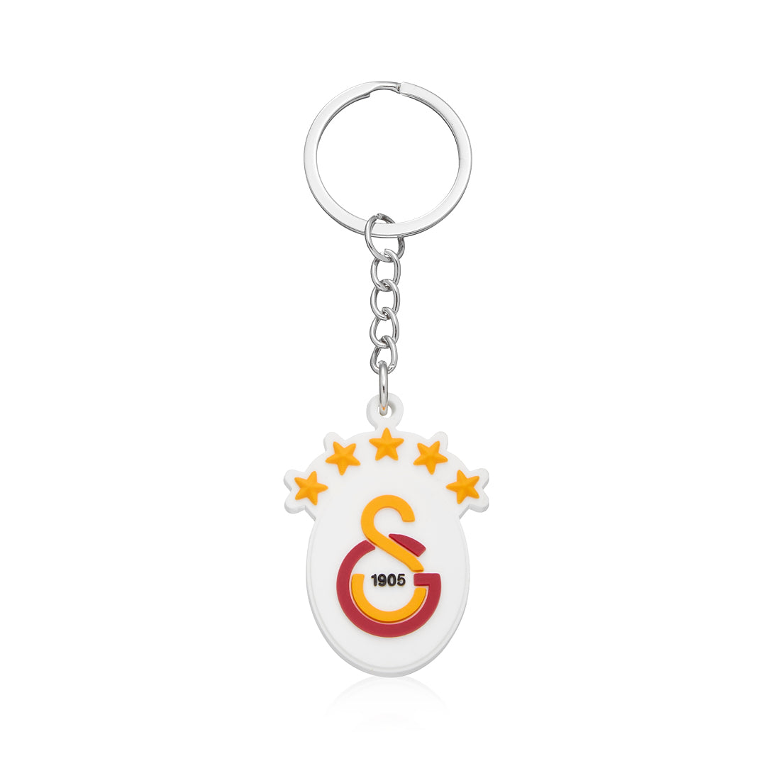 Galatasaray 5 Yıldız Arma Silikon Anahtarlık