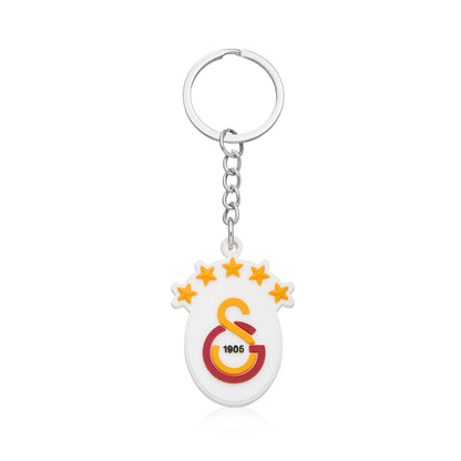 Galatasaray 5 Yıldız Arma Silikon Anahtarlık