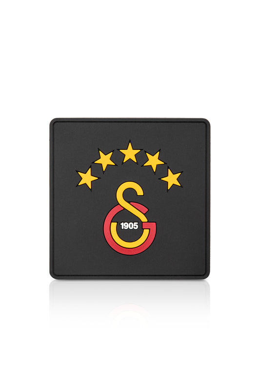 Galatasaray 5 Yıldız Arma Silikon Bardak Altlığı 2'li Set